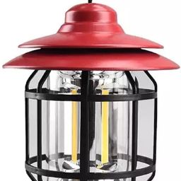 Power Failure Camping Lantern Lamp Red Metal, Plastic Hanging Lantern-image-79