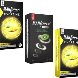 Pineapple, Kiwi Paan And Pineapple Flavoured Dotted Condom-image-78