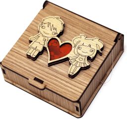 Wooden Explosion Gift Box Cute Love Heart Greeting Card-11