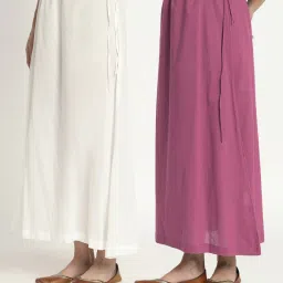 Lootnixx SP_Pristine White & Wings Of Rose petticoat Combo For women 3XL Pure Cotton Petticoat-image-73