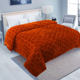 Self Design Double Mink Blanket forMild Winter-image-0