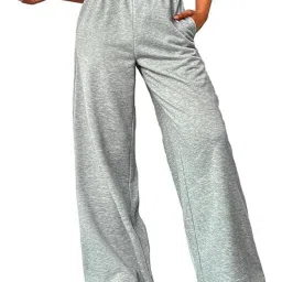 Women Solid Grey Track Pants-image-48