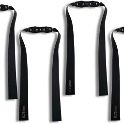 4-Pack Black Replacement Flat Bands | 20CM Length | 0.75MM Thick Latex Strips Slingshot-image-72