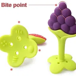 chicbunny 5 FRUIT SHAPE SILICON TEETHER Teether and Feeder image 3