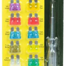 uptodatetools 10pcs Auto Plug In Fuse Tester Voltage Tester with 10 Fuses Analog Voltage Tester image 5