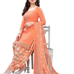 Unstitched Crepe Salwar Suit Material Embroidered-image-96