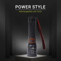 care 4 USB Rechargeable Long Range Torch Light For Emergency Torch image 2