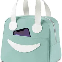 Portable Insulate Travel Smiley Tote Tiffin Hand Lunch Bag Aluminum Foil Cover Waterproof Lunch Bag-image-10