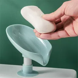 Soap Box Drain Soap Holder Bathroom Shower Dish Storage Plate Tray Bathroom-image-25