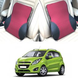 Black, Red Fabric, Leatherite Car Pillow Cushion for Chevrolet-image-96