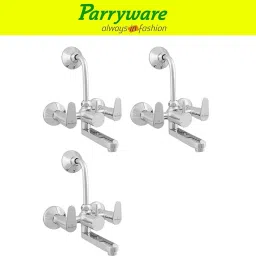 Uno Wall Mixer 2 in 1 with Overhead Shower Provision set of 3 pic 009 Wall Mixer with Overhead Shower Provision Wall Mixer Faucet-3