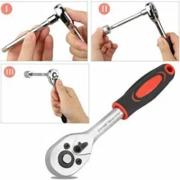 a p super store High Quality 46pcs 1/4-Inch Socket Set Tool Ratchet Torque Wrench Combo Tools Kit Car Repair Box for Bike Spanner Motorcycle Force Car Repair Tool Kit, Car Repair Tools, Socket Set, Socket Set 46, Socket Wrench Tool Kit, Wrench Set, Wrench Set Box Socket Tools, Socket Tool Kit, Socket Set Box, Tool Box Socket Set, Tools Box Socket, Tool Box Set, Vehicle Tools Socket Set image 3