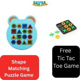 Shape Matching Puzzle Tic Tac Toe Board Game Accessories-17