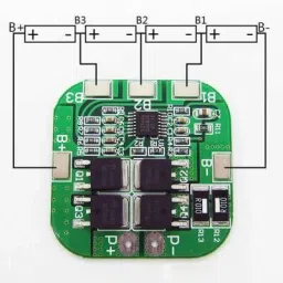 4S 20A 11.1V 12.6V 18650 Li-Po Li-Ion Lithium BMS Protection Micro Controller Board (Max 20A) Electronic Components Electronic Hobby Kit-image-8