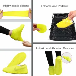 Druidstone Rainproof Silicon Waterproof Shoe Cover Multicolor (SIZE-L) Boots Shoe Cover Leather, Canvas, Sports Shoe Cleaner-image-35