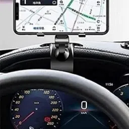 Car Mobile Holder for Dashboard, Clip, Steering-14