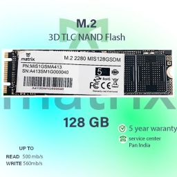 MATRIX M.2 SOLID STATE DRIVE 128 GB Desktop, Laptop Black M.2 Internal Solid State Drive (SSD) (XS00M100128) image 5