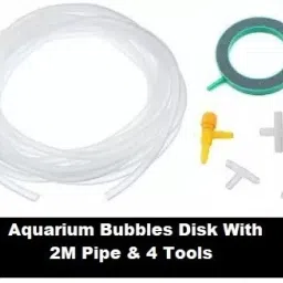 Aquarium Bubbles Disk+ 2 Meter Pipe & four Tools Aquarium Tool-image-85