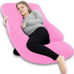 Microfibre Solid Pregnancy Pillow Pack of 1-image-18