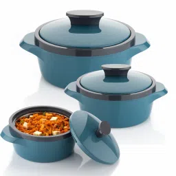 NEW CASSEROLE SET COMES WITH 3 DIFFERENT CAPACITY FOR EVERYDAY USE AT HOME Pack of 3 Thermoware Casserole Set-image-49