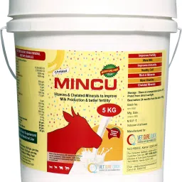 Mincu Mineral Mixture for Cow, Buffalo, Goat & Improve Milk Production Pet Health Supplements-0