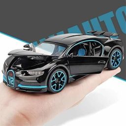 New 1:32 Scale Bugatti Chiiron Die cast Alloy Metal Luxury Car Model Pull Back-image-94
