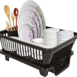 Dish Drainer Kitchen Rack Dish Drainer Basket Plastic-image-47