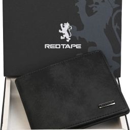 Men Casual, Formal Black Genuine Leather RFID Wallet-image-93