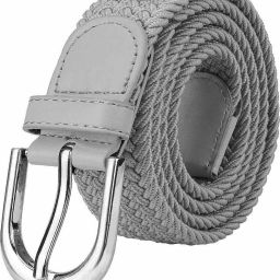 Women Casual Grey Canvas Belt-image-6