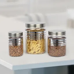 g-pet Plastic, Steel Grocery Container- 2000 ml, 1000 ml, 750 ml image 3