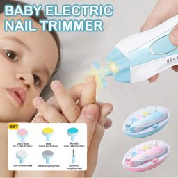 Baby Nail Trimmer New Born with Lights | Electric Baby Nail Cutter 0-6 Months-image-118