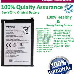 Tecno Mobile Battery ForBL 49FT Tecno Spark Go 2020 / Spark 6 Go / Camon 18 - 5000mAh image 4