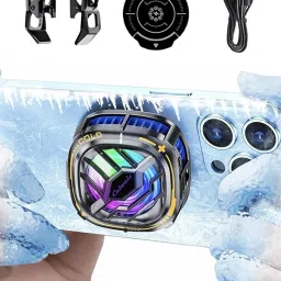 Cubonic X76 Wired Magnetic Mobile Cooler, Gaming Fan, Enhanced Refrigeration Chip 1 Fan Cooling Pad-26