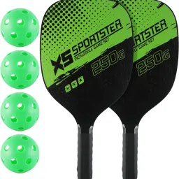 Pickleball Paddles Kit with 4 Balls Pickleball Ball-27