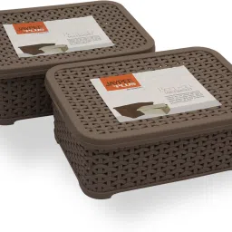 Plastic Keep All Mini ,Grey Storage Basket-image-13