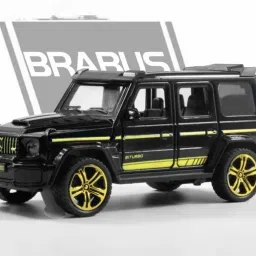 G-Wagon Pullback Toy Car - Premium Diecast, Opening Doors, Collectible Black SUV-16