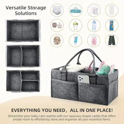 Multifunctional Caddy Organiser Storage Mother Baby Diaper Bag Foldable Storage Organised Bag-image-60