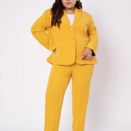Women Formal Suit Solid Suit-image-0