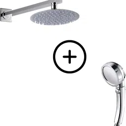 Combo of 360 degree Circular Overhead Shower & Exotic Series Handheld Shower Fixed Mount-image-12