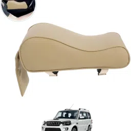 Universal Beige Arm Pain Releif Armrest/Handrest With Phone Holder For Car-239 Car Armrest Cover-image-64