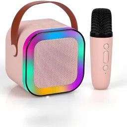 VRJTEC K12 Speaker Machine Bluetooth-Compatible Wireless Karaoke Mic Speaker with RGB 5 W Bluetooth Speaker-17