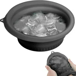 narv Foladable Ice Face Bowl S1 Football Cold Therapy Tool Recovery Tool Muscle Relaxation Tool Pain Relief Tool Face & Body Cooling Tool Spa & Therapy Tool Portable Ice Therapy Bowl Anti-Inflammation Tool Skin & Muscle Tightening Tool Wellness & Fitness Recovery Tool-picture-2