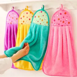 Microfiber 300 GSM Hand Towel Set (Pack of 4) Multicolor Cloth Napkins-picture-25