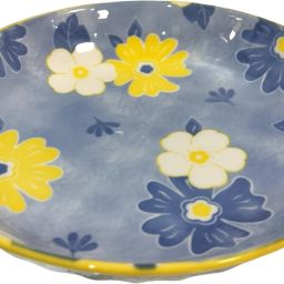 Ceramic Round Deep Salad/Pasta/Snack Serving Plate, Platters for Serving Snacks Tray-21