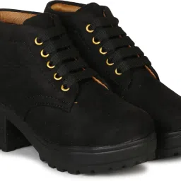 Trendy Latest Design Stylish Boot For Women Ankle Length High Heel Lightweight Boots For Women-25