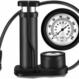 Mini Activated Foot Floor Air Pump with Pressure Gauge For Multipurpose Use Bicycle, Inflatable Furniture, Motorcycle, Volleyball Pump, Football Pump, Car, Bicycle Pump-picture-18