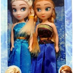 2 Princess Dolls Girls/Kids | Frozen Sisters | Pack of 2 Dolls, Multicolor-10