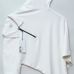 Men Solid Polo Neck Polyester White T-Shirt-image-71