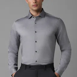 louis philippe ath.work Men Super Slim Fit Solid Formal Shirt-picture-0