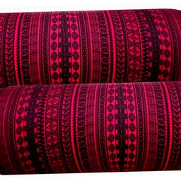 gkm Round Bolster Microfibre Abstract Bolster Pack of 2-picture-44